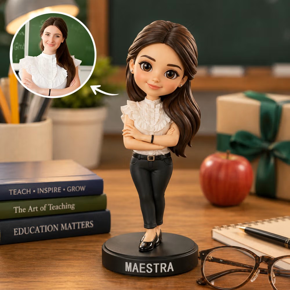 Gratitud en el escritorio: La figura 3D personalizada que celebra el impacto de los educadores
