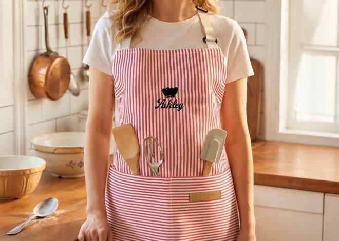Sabor y estilo en los fogones: El delantal de cocina bordado que transforma cada receta