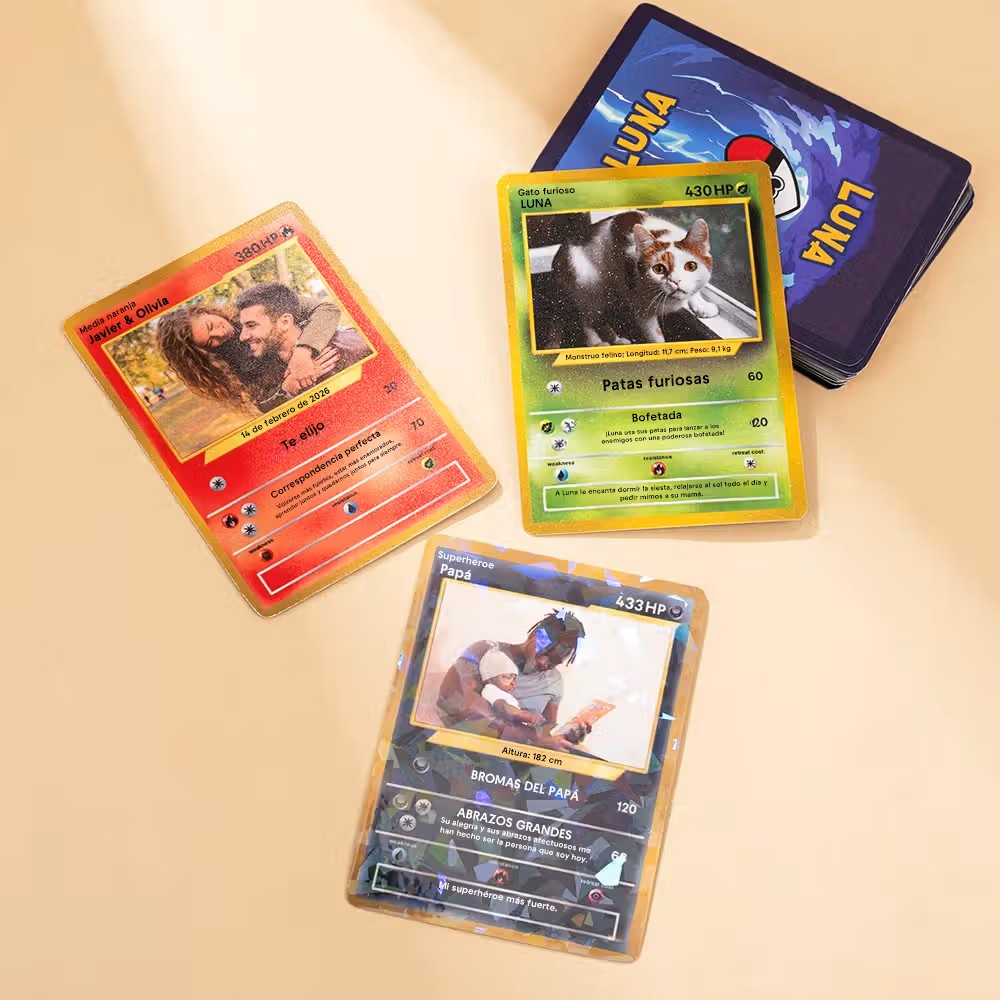 Magia, creatividad y coleccionismo: Tarjeta TCG personalizada con foto y funda protectora