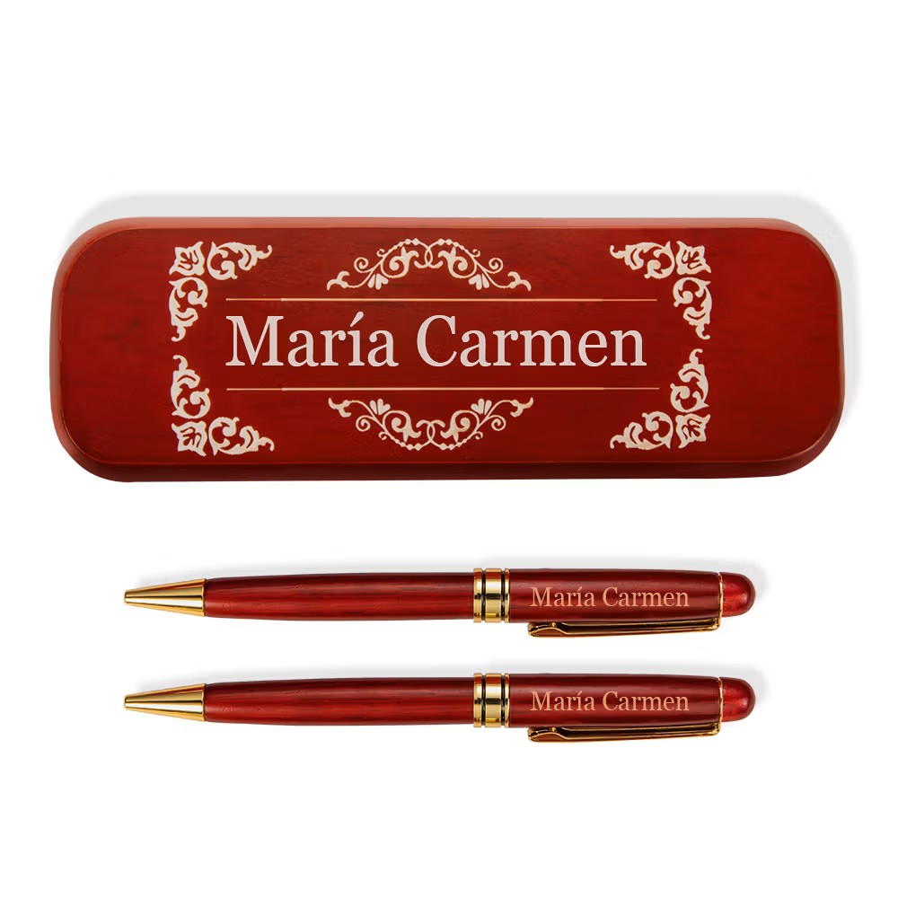 Elegancia en cada trazo: El conjunto de bolígrafo y estuche personalizado