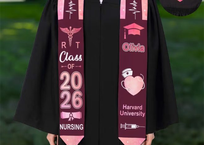 Estola de graduación médica personalizada: Un homenaje único para profesionales de la salud