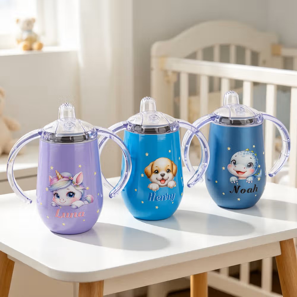 Vaso con boquilla personalizado de 295 ml: El accesorio perfecto para niños y bebés