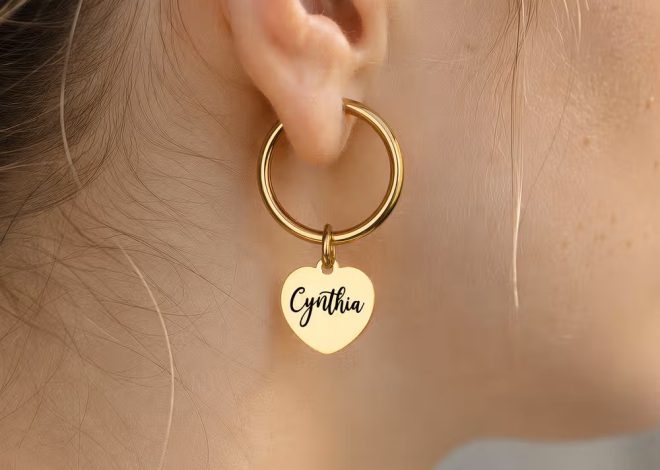 Pendientes de corazón e iniciales personalizadas: Elegancia minimalista en versión aro o clip