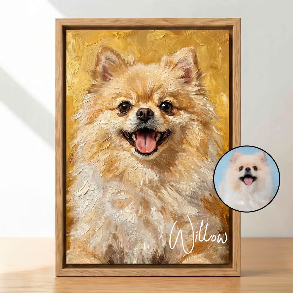 Lienzo personalizado para mascotas con efecto óleo: El homenaje perfecto para tu compañero peludo