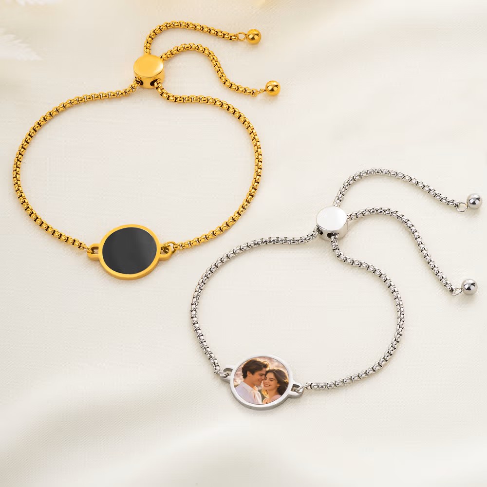 Pulsera personalizada con foto oculta que se revela con calor: El regalo con más sentimiento