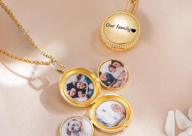 Guarda tus momentos más preciados cerca del corazón: El collar relicario circular con collage de 4 fotos e inicial grabada para mujer