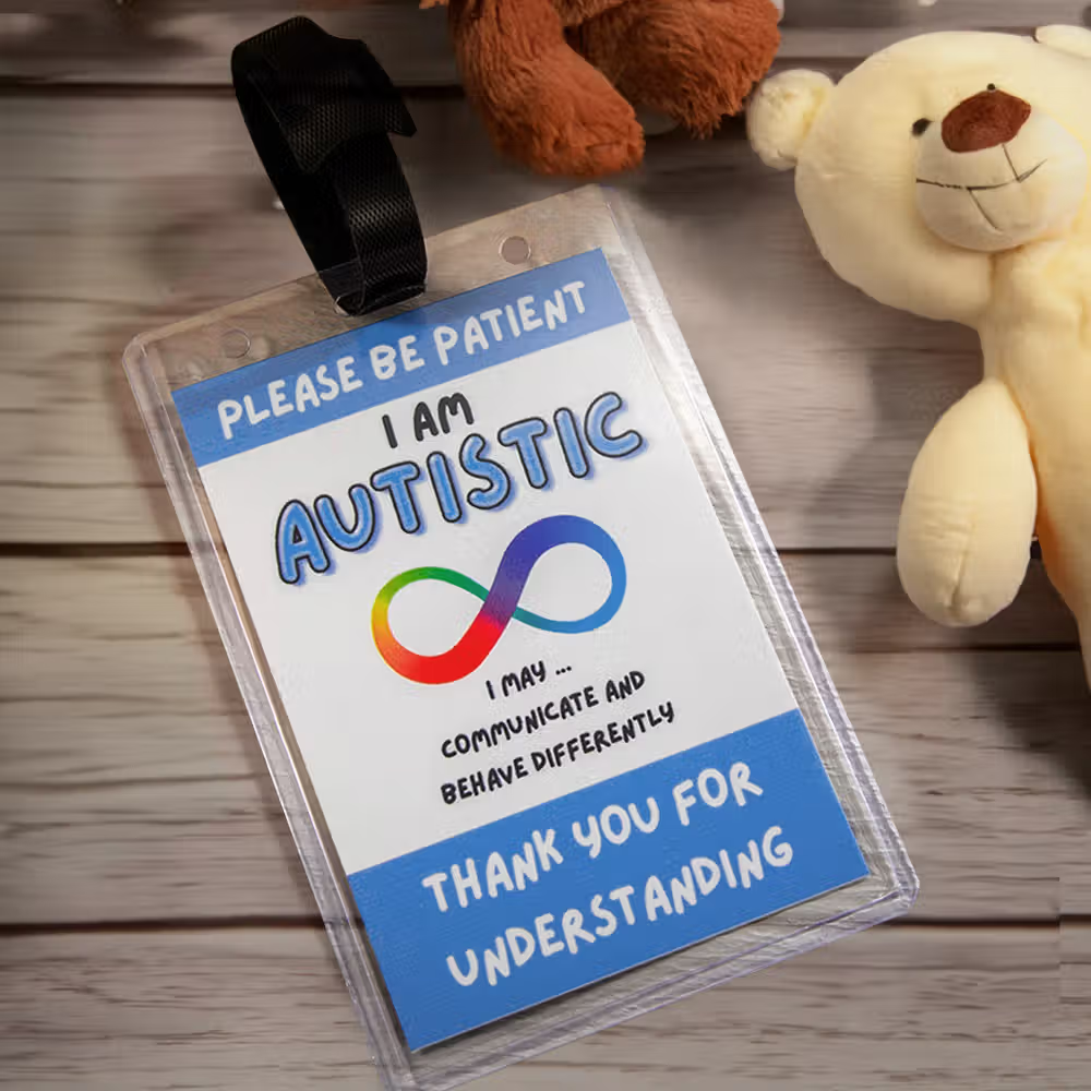 Tranquilidad y seguridad en cada paso: La tarjeta de alerta médica y contacto de emergencia personalizada para niños con autismo